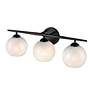 4_Kimorra 24" Wide Matte Black 3-Light Vanity Bath Light more views