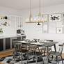 6_Kimrose 10Lt Linear Chandelier in Brushed Natural Brass more views