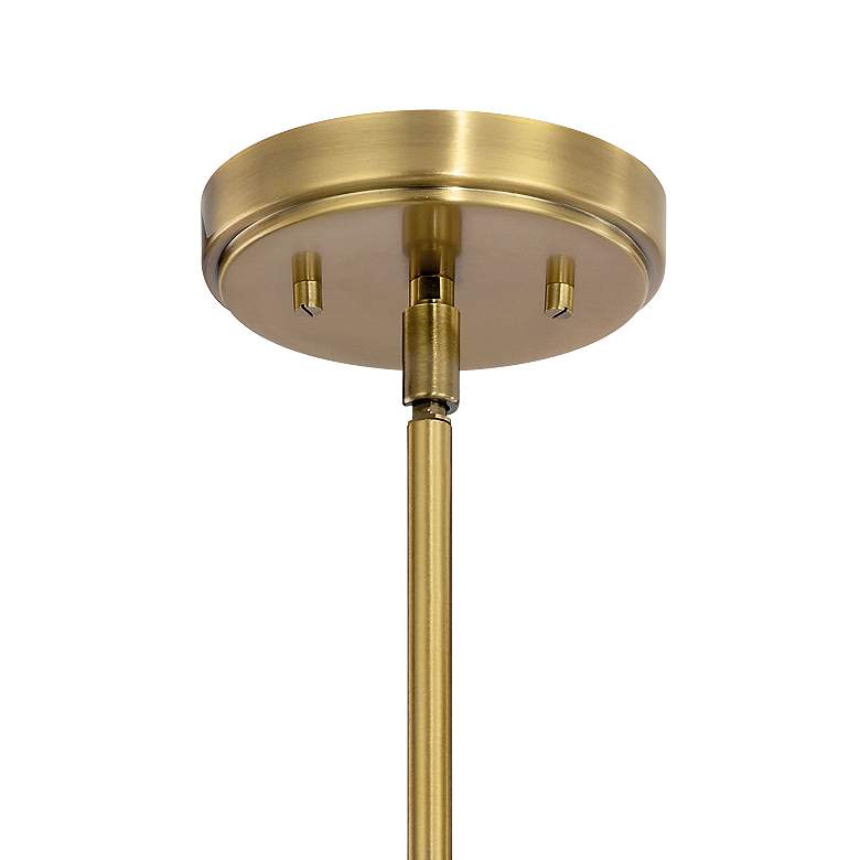 Image 4 Kimrose 18 1/4"W Brushed Natural Brass 3-Light Chandelier more views