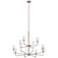 Kimrose 40 1/2"W Polished Satin Nickel 12-Light Chandelier