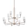 3_Kimrose 40 1/2"W Polished Satin Nickel 12-Light Chandelier more views