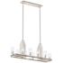 Kimrose 44 3/4"W Polished Nickel 10-Light Linear Chandelier