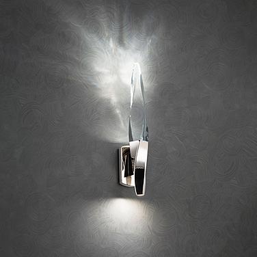 Kindjal 18"H Polished Nickel Clear Crystal LED Wall Sconce