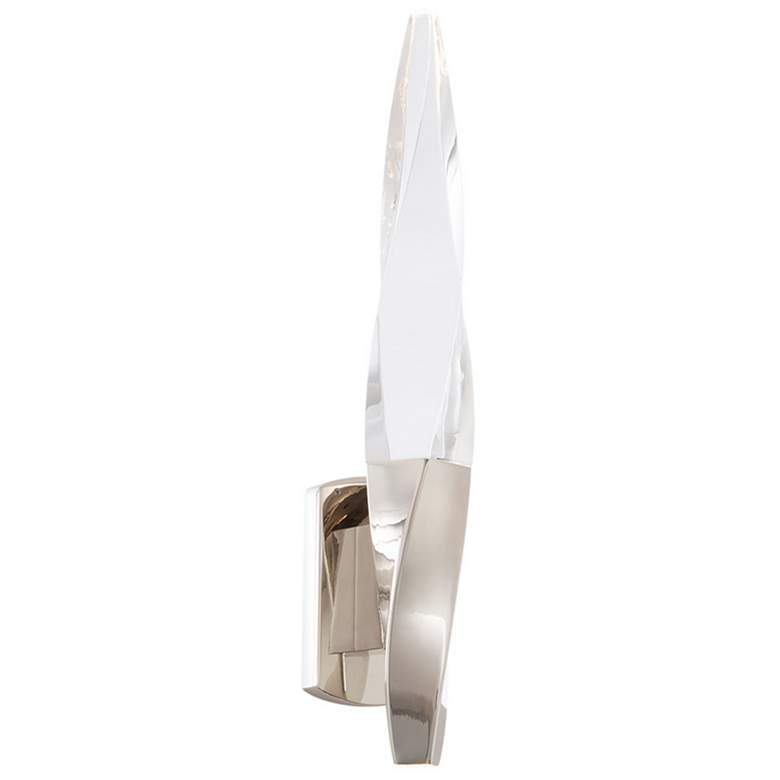 Image 1 Kindjal 18"H Polished Nickel Clear Crystal LED Wall Sconce