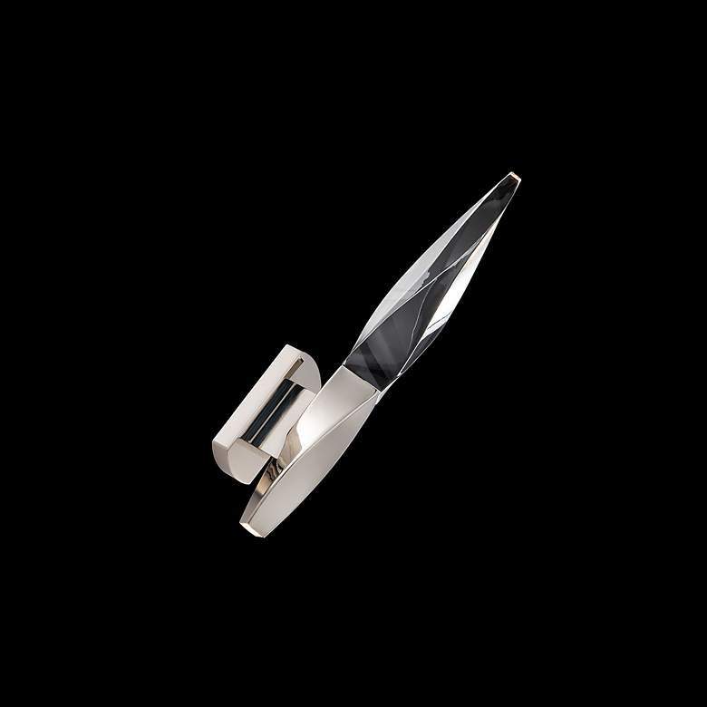 Image 3 Kindjal 18"H Polished Nickel Clear Crystal LED Wall Sconce more views