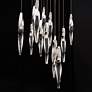 5_Kindjal 18"H x 20"W 13-Light Crystal Multi-Light Pendant in Aged more views