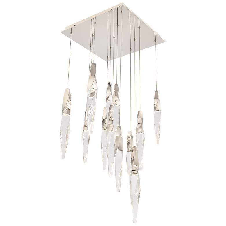 Image 1 Kindjal 18"H x 20"W 13-Light Crystal Multi-Light Pendant in Polis