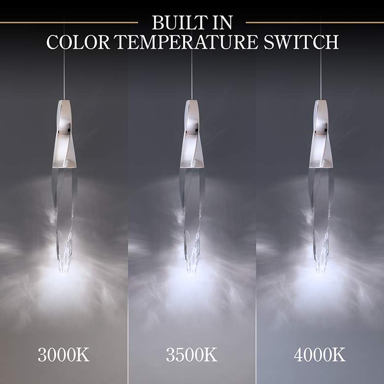 Image 2 Kindjal 18"H x 20"W 13-Light Crystal Multi-Light Pendant in Polis more views
