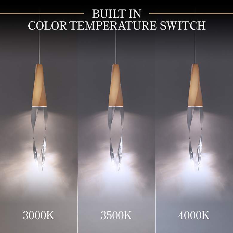 Image 3 Kindjal 18"H x 40"W 3-Light Crystal Multi-Light Pendant in Aged B more views