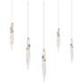1_Kindjal 18"H x 40"W 5-Light Crystal Multi-Light Pendant in Polish