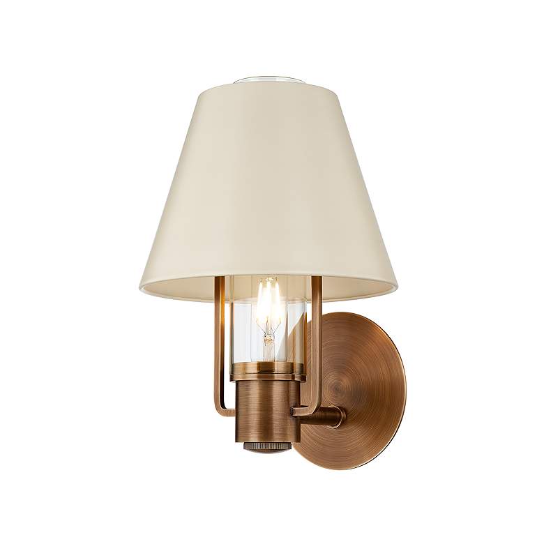 Image 2 Kindle 12 3/4" High Patina Brass Wall Sconce