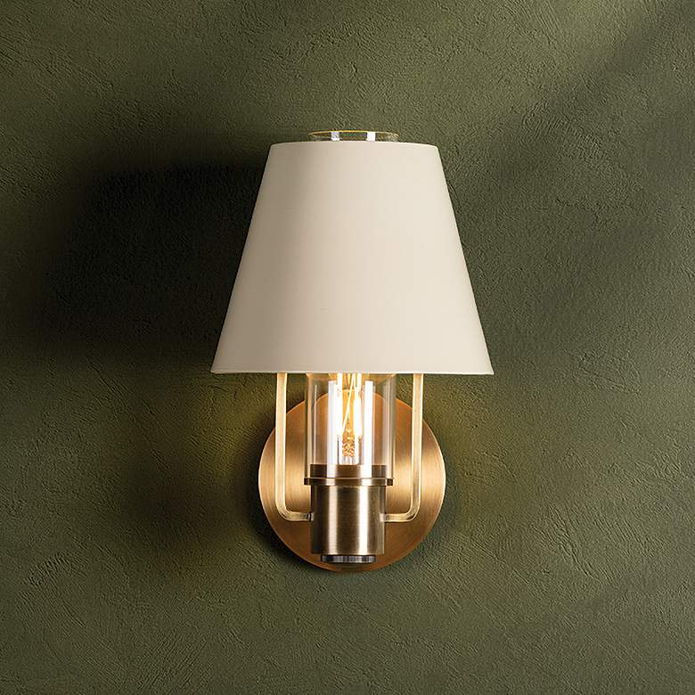 Image 1 Kindle 12 3/4" High Patina Brass Wall Sconce