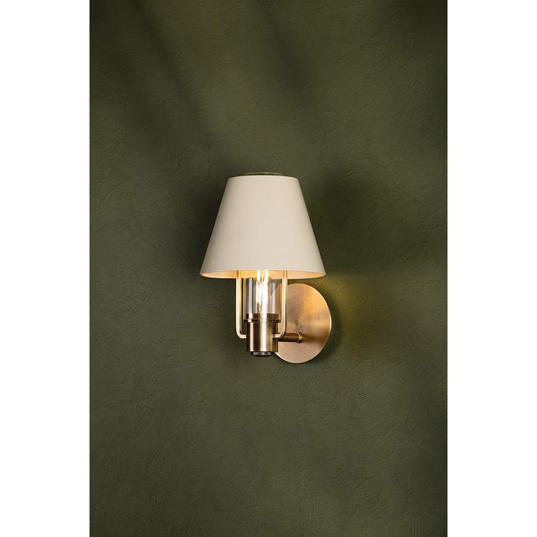 Image 3 Kindle 12 3/4" High Patina Brass Wall Sconce more views