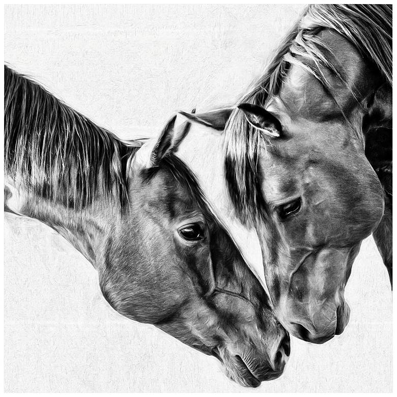 Image 2 Kindred Colts 38" Square Frameless Printed Glass Wall Art