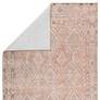 Thumbnail4 of Kindred Marquesa KND01 3'9"x10' Pink Brown Runner Area Rug more views
