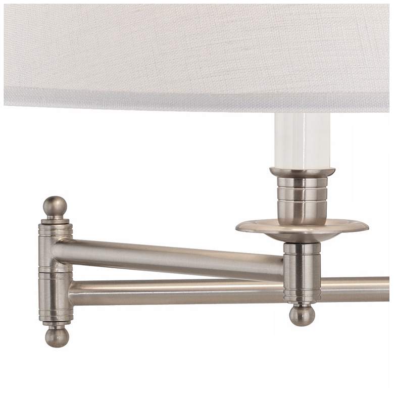 Kinetic Collection Brushed Chrome Plug-In Wall Lamp more views