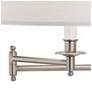 Kinetic Collection Brushed Chrome Plug-In Wall Lamp