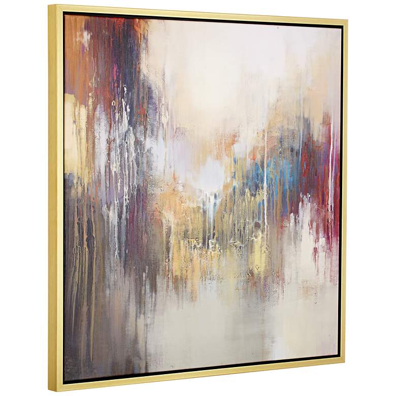 Image 3 Kinetic Energy 43" Square Framed Giclee Wall Art more views