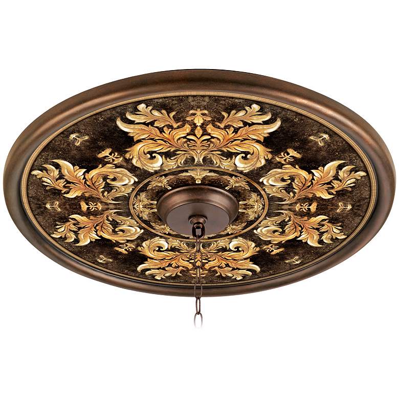 Image 1 King&#8217;s Way 24 inch Giclee Bronze Ceiling Medallion