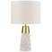 King Cake Gold and Gray Terazzo Accent Table Lamp