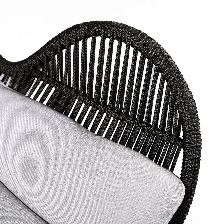 Image 3 King Charcoal Rope Light Eucalyptus Outdoor Lounge Chair more views