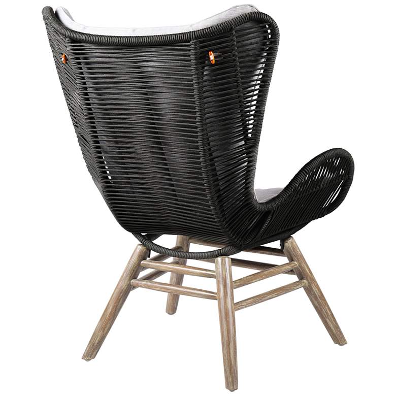 Image 7 King Charcoal Rope Light Eucalyptus Outdoor Lounge Chair more views