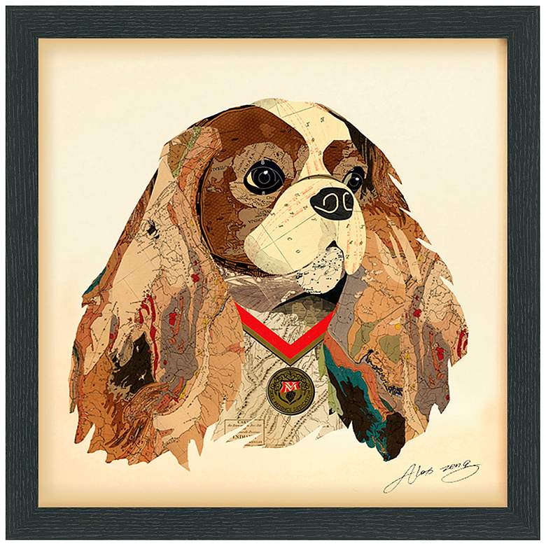Image 2 King Charles Spaniel 17" High Collage Framed Wall Art