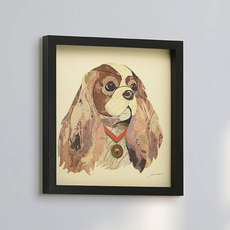 Image 1 King Charles Spaniel 17" High Collage Framed Wall Art