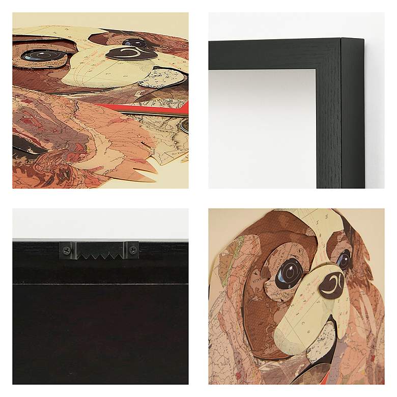 Image 3 King Charles Spaniel 17" High Collage Framed Wall Art more views