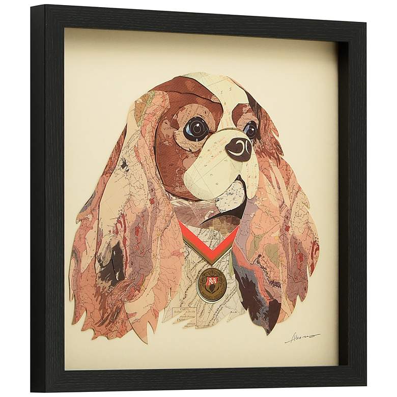 Image 4 King Charles Spaniel 17" High Collage Framed Wall Art more views