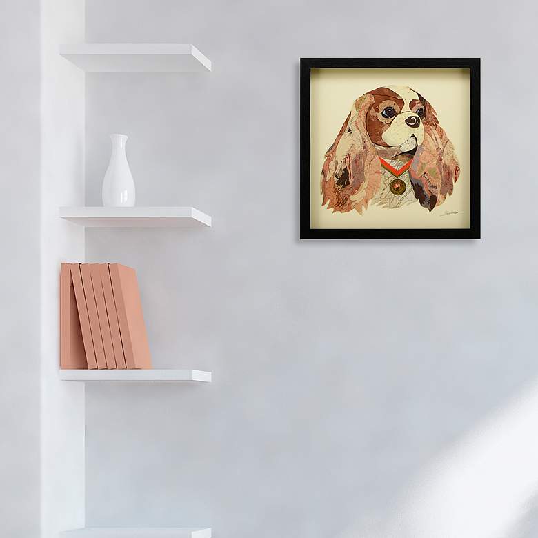Image 5 King Charles Spaniel 17" High Collage Framed Wall Art more views