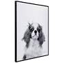 5_King Charles Spaniel 24"x18" Printed Glass Framed Wall Art more views