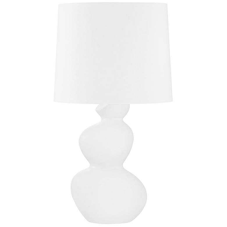 Image 1 Kingsley 1 Light Table Lamp Ag Brass/Wht