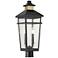 Kingsley 22 1/2" High Matte Black 2-Light Outdoor Post Light