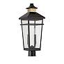 2_Kingsley 22 1/2" High Matte Black 2-Light Outdoor Post Light more views