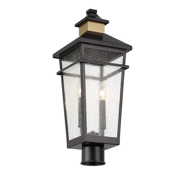 Image 3 Kingsley 22 1/2" High Matte Black 2-Light Outdoor Post Light more views