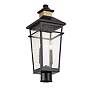 3_Kingsley 22 1/2" High Matte Black 2-Light Outdoor Post Light more views