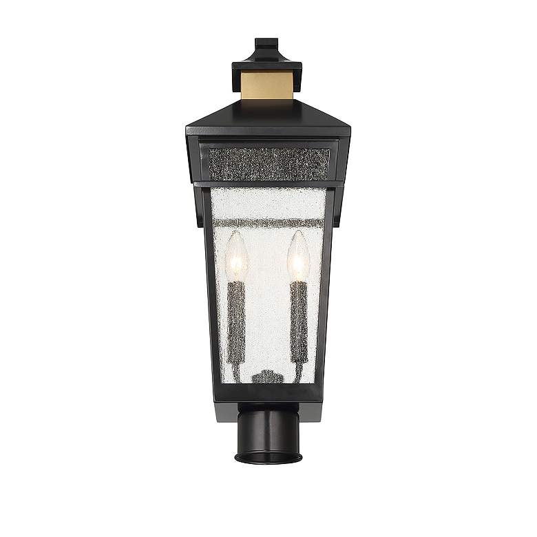 Image 5 Kingsley 22 1/2" High Matte Black 2-Light Outdoor Post Light more views