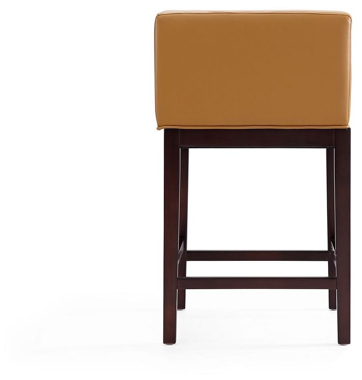 Image 4 Kingsley 34" Camel & Dark Walnut Beech Wood Counter Height Bar Sto more views