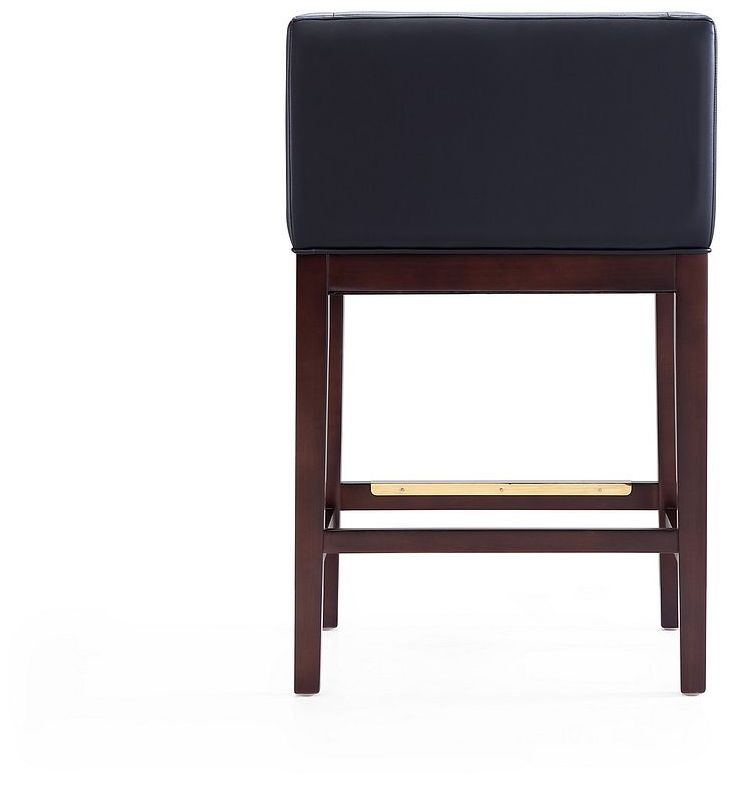 Image 7 Kingsley Counter Stool in Black and Dark Walnut (Set of 3) more views