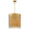 Kingsmont 14 1/2" Wide Glitz Gold Leaf Foyer Pendant Light