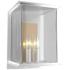 Kingston 10"H Large Soft Gold Accented Coastal White Outdoor Sconce
