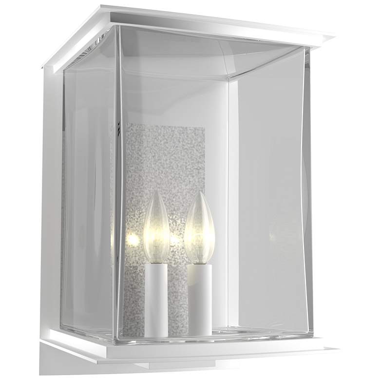 Image 1 Kingston 10"H Large Vintage Platinum Accented Coastal White Outdoor Sc