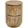 Kingston 18" Wide Natural Wood 2-Drawer Round Nightstand