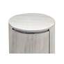 6_Kingston 18" Wide White-Washed 2-Drawer Round Nightstand more views