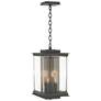 Kingston 18"H Gold Accented Natural Iron Outdoor Lantern w/ Clear Shad