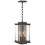 Kingston 18"H Gold Accented Oiled Bronze Outdoor Lantern w/ Clear Shad