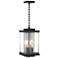 Kingston 18"H Platinum Accented Black Outdoor Lantern w/ Clear Shade