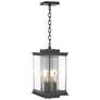 Kingston 18"H Platinum Accented Oiled Bronze Outdoor Lantern w/ Clear 