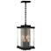Kingston 18"H Soft Gold Accented Black Outdoor Lantern w/ Clear Shade